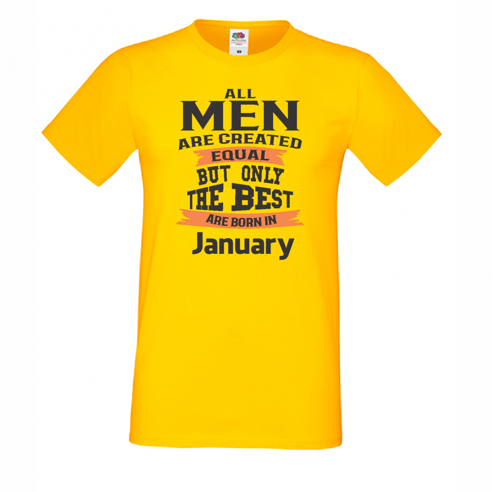 Мъжка тениска Only The Best Are Born in January Мъжка тениска Only The Best Are Born in January