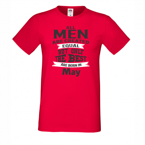 Мъжка тениска Only The Best Are Born in May Мъжка тениска Only The Best Are Born in May