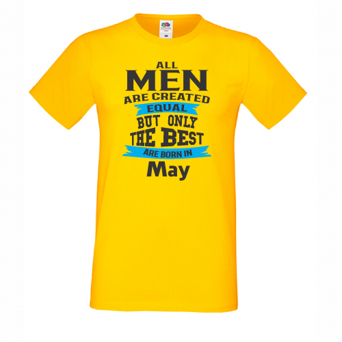 Мъжка тениска Only The Best Are Born in May Мъжка тениска Only The Best Are Born in May