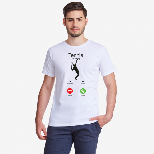 Мъжка Тениска Tennis is calling Мъжка Тениска Tennis is calling