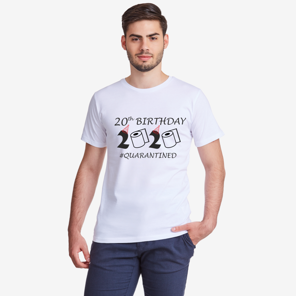 Мъжка бяла тениска 2020