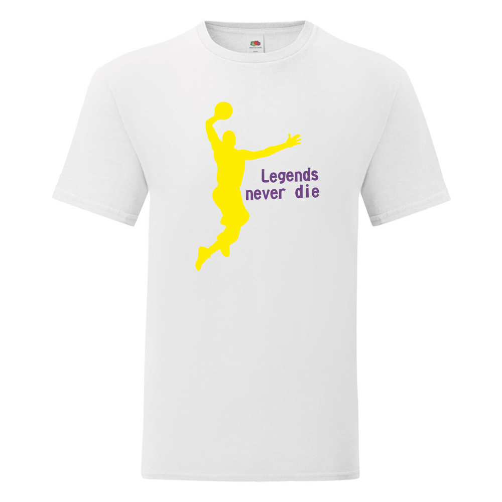 Мъжка бяла тениска Legends Never Die Мъжка бяла тениска Legends Never Die