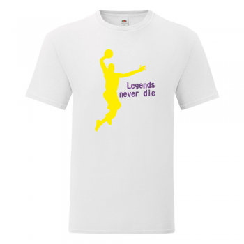 Мъжка бяла тениска Legends Never Die Мъжка бяла тениска Legends Never Die