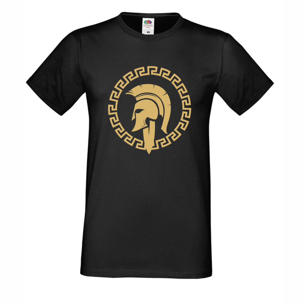 Мъжка черна тениска Spartan