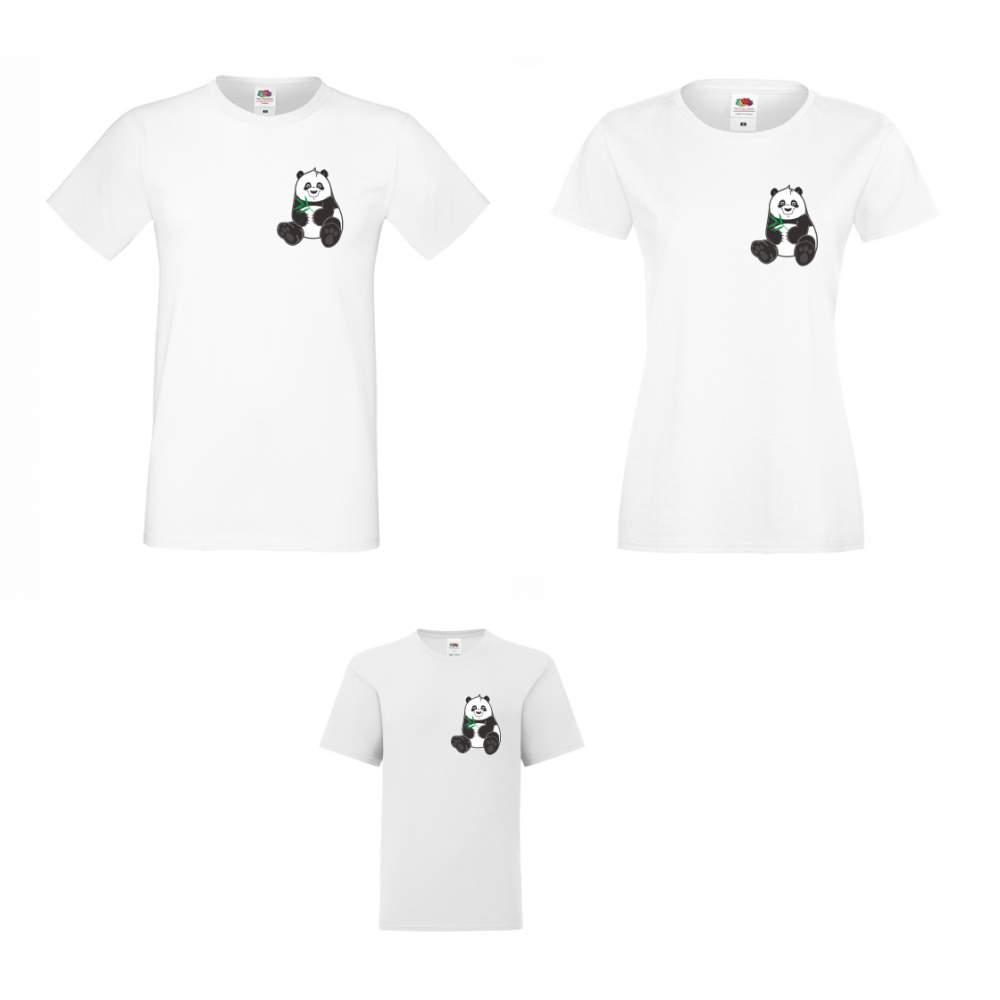 Семеен Комплект Тениски Pocket Pandas Семеен Комплект Тениски Pocket Pandas