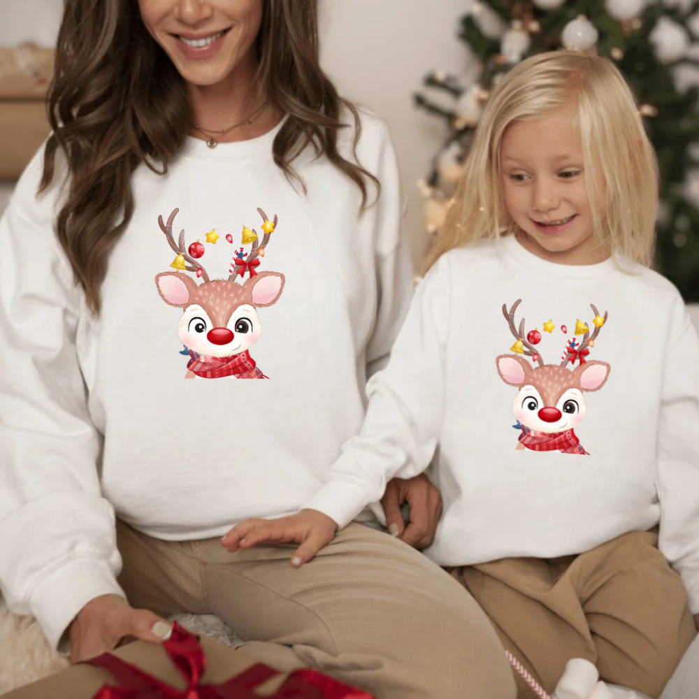 Комплект две коледни блузи Baby Deer