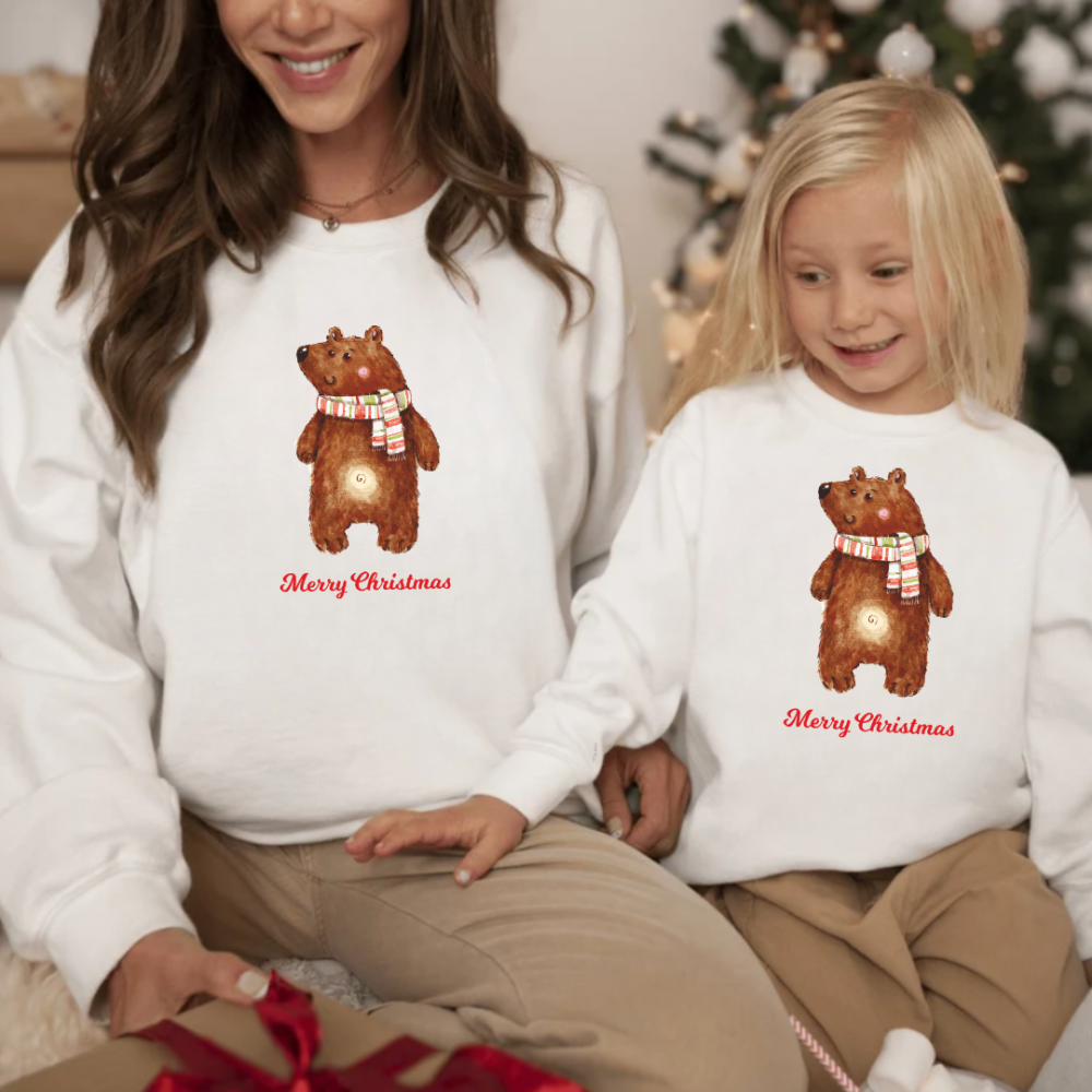 Комплект коледни блузи Christmas Bear Комплект коледни блузи Christmas Bear