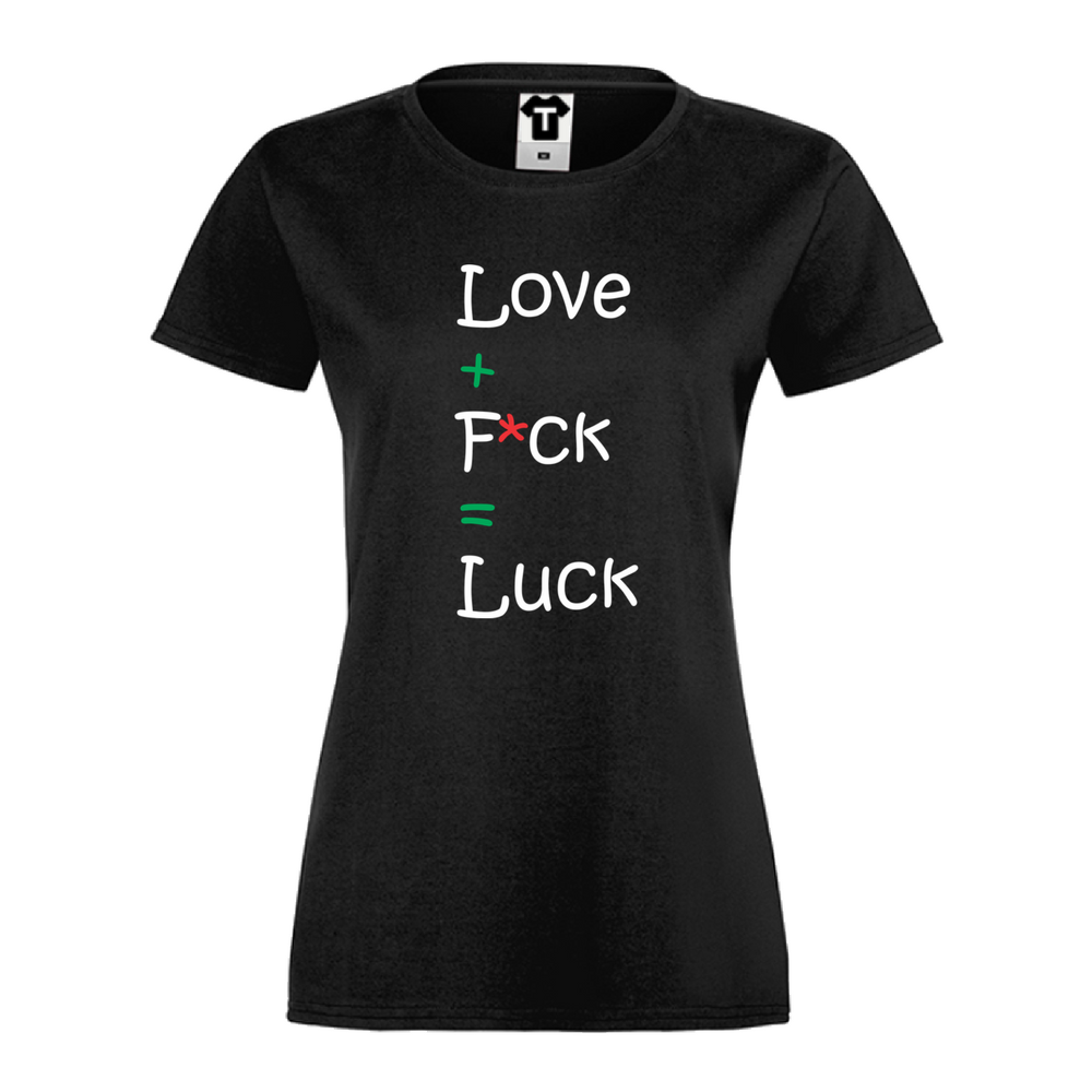 Дамска черна тениска Like and Luck Дамска черна тениска Like and Luck