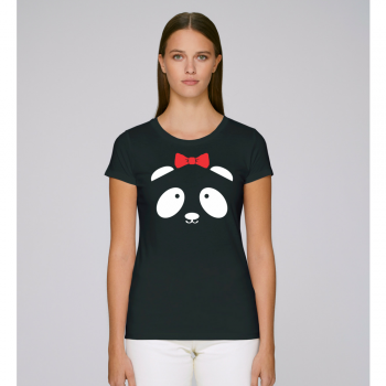 Дамска черна тениска Sweet Panda Дамска черна тениска Sweet Panda