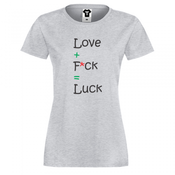 Дамска сива тениска Like and Luck Дамска сива тениска Like and Luck