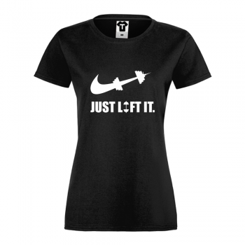 Дамска тениска Just lift it черна Дамска тениска Just lift it черна