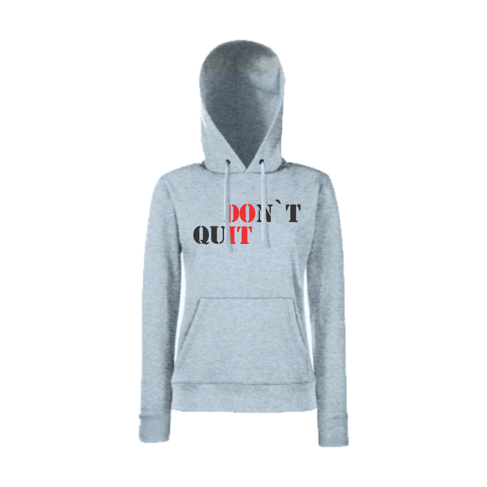 Дамски сив суитчър DOn't quIT Дамски сив суитчър DOn't quIT