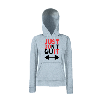 Дамски сив суитчър JUST don't quit Дамски сив суитчър JUST don't quit