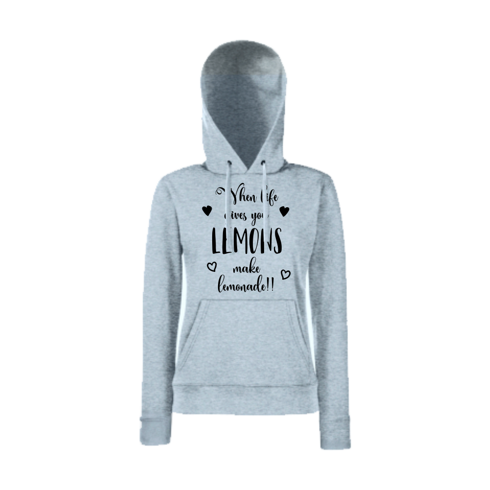 Дамски сив суитчър When life gives you lemons make lemonade Дамски сив суитчър When life gives you lemons make lemonade