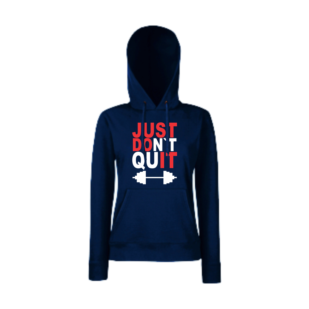 Дамски тъмно-син суитчър JUST don't quit Дамски тъмно-син суитчър JUST don't quit