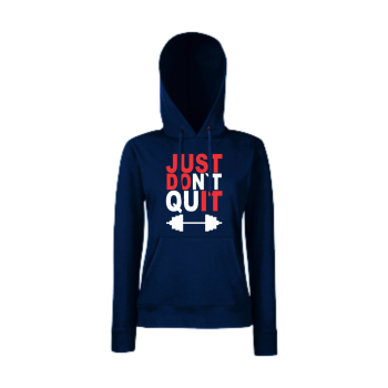 Дамски тъмно-син суитчър JUST don't quit Дамски тъмно-син суитчър JUST don't quit