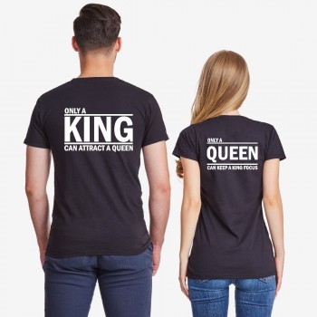 Комплект тениски за двойки в черно ONLY KING Комплект тениски за двойки в черно ONLY KING