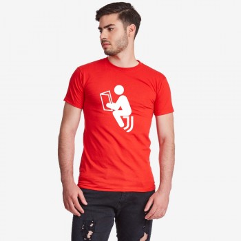 Мъжка червена тениска Anti Juve Мъжка червена тениска Anti Juve