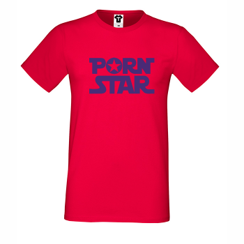 Мъжка червена тениска P*rn Star Мъжка червена тениска P*rn Star
