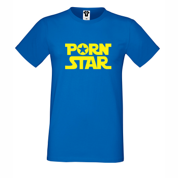 Мъжка синя тениска P*rn Star Мъжка синя тениска P*rn Star