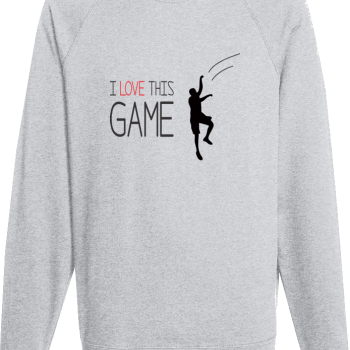 Мъжка сива блуза I love this game Мъжка сива блуза I love this game
