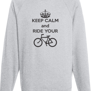 Мъжка сива блуза Keep Calm and ride your bike Мъжка сива блуза Keep Calm and ride your bike