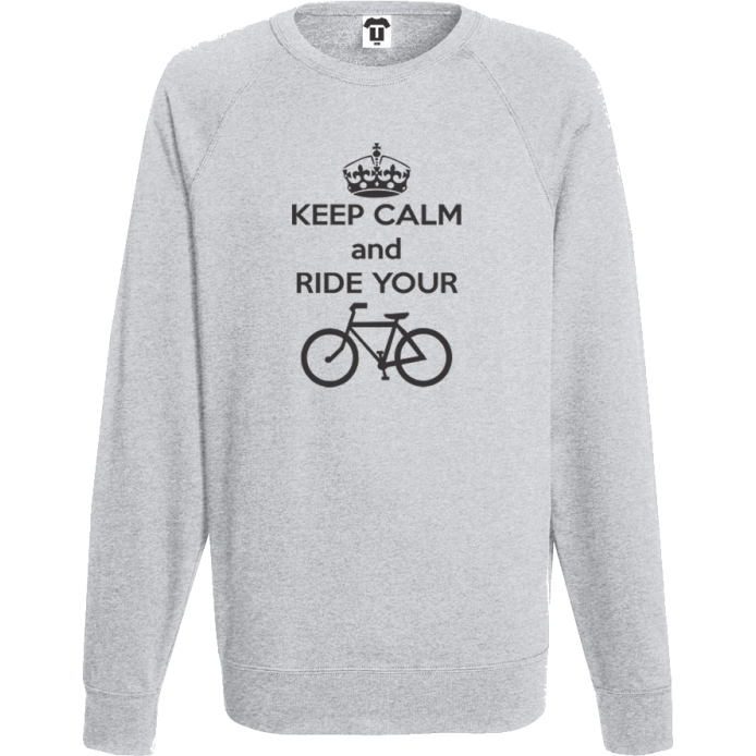 Мъжка сива блуза Keep Calm and ride your bike Мъжка сива блуза Keep Calm and ride your bike