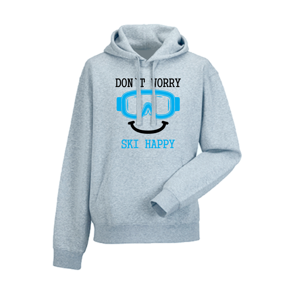 Мъжки сив суитчър Don't worry ski happy