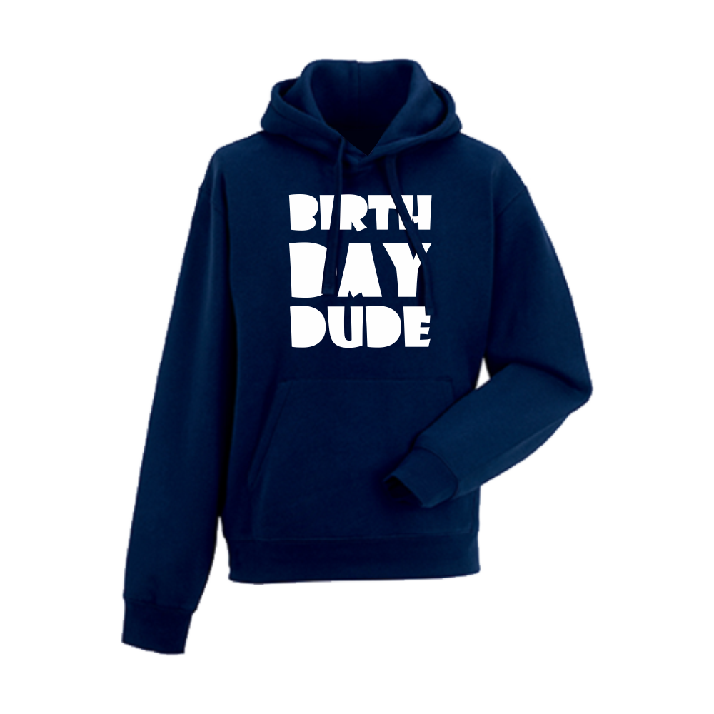 Мъжки тъмно-син суитчър Birthday Dude Мъжки тъмно-син суитчър Birthday Dude