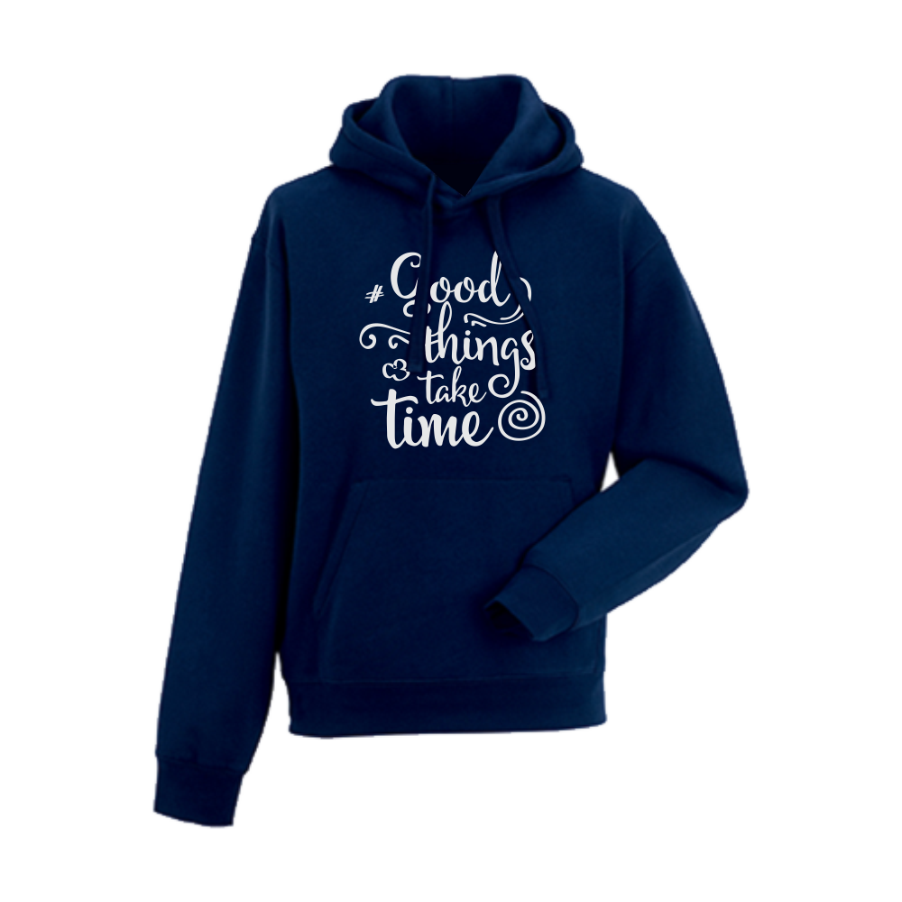 Мъжки тъмно-син суитчър Good things take time