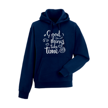 Мъжки тъмно-син суитчър Good things take time