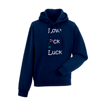 Мъжки тъмно-син суитчър Love and Luck
