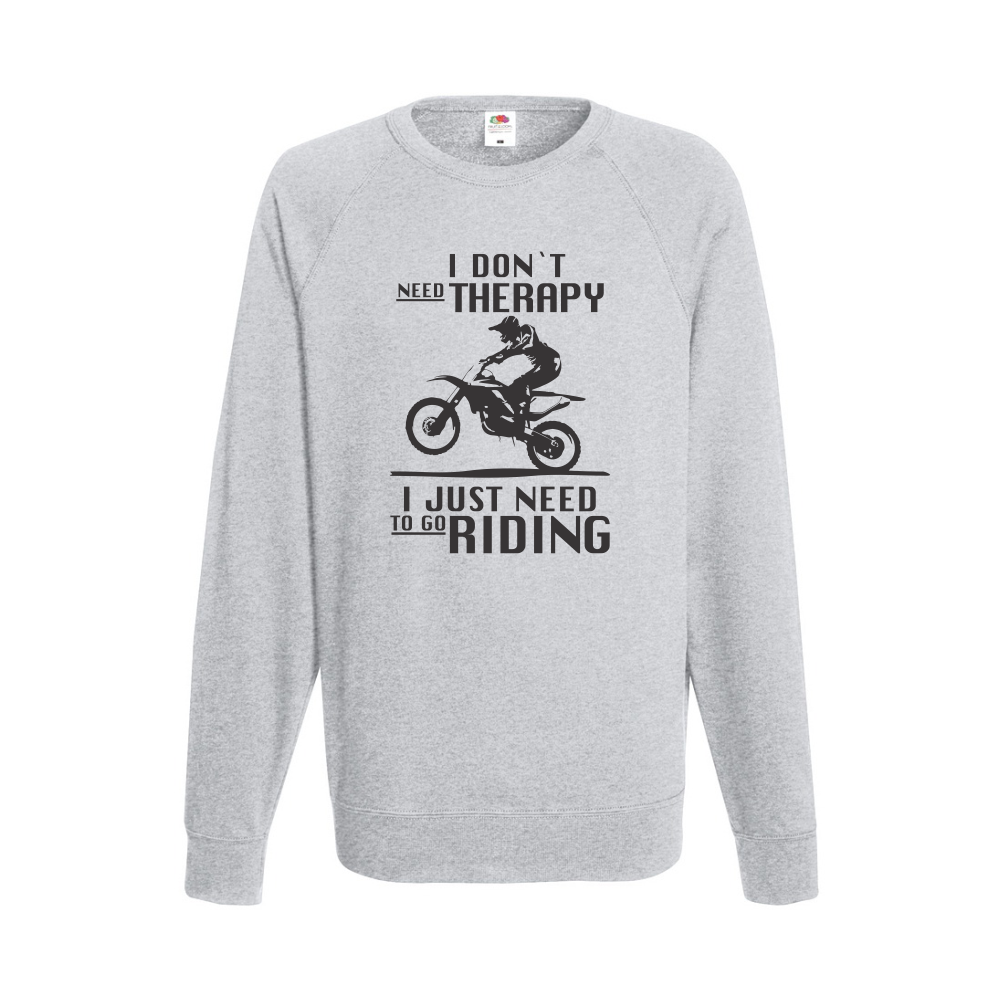 Мъжка сива блуза I Just need to go Riding Мъжка сива блуза I Just need to go Riding