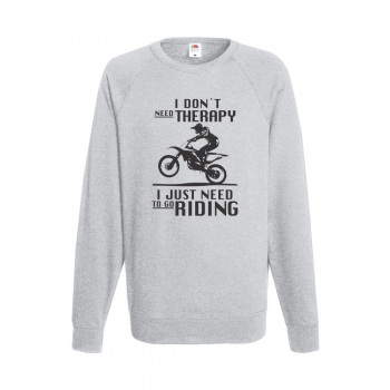 Мъжка сива блуза I Just need to go Riding Мъжка сива блуза I Just need to go Riding