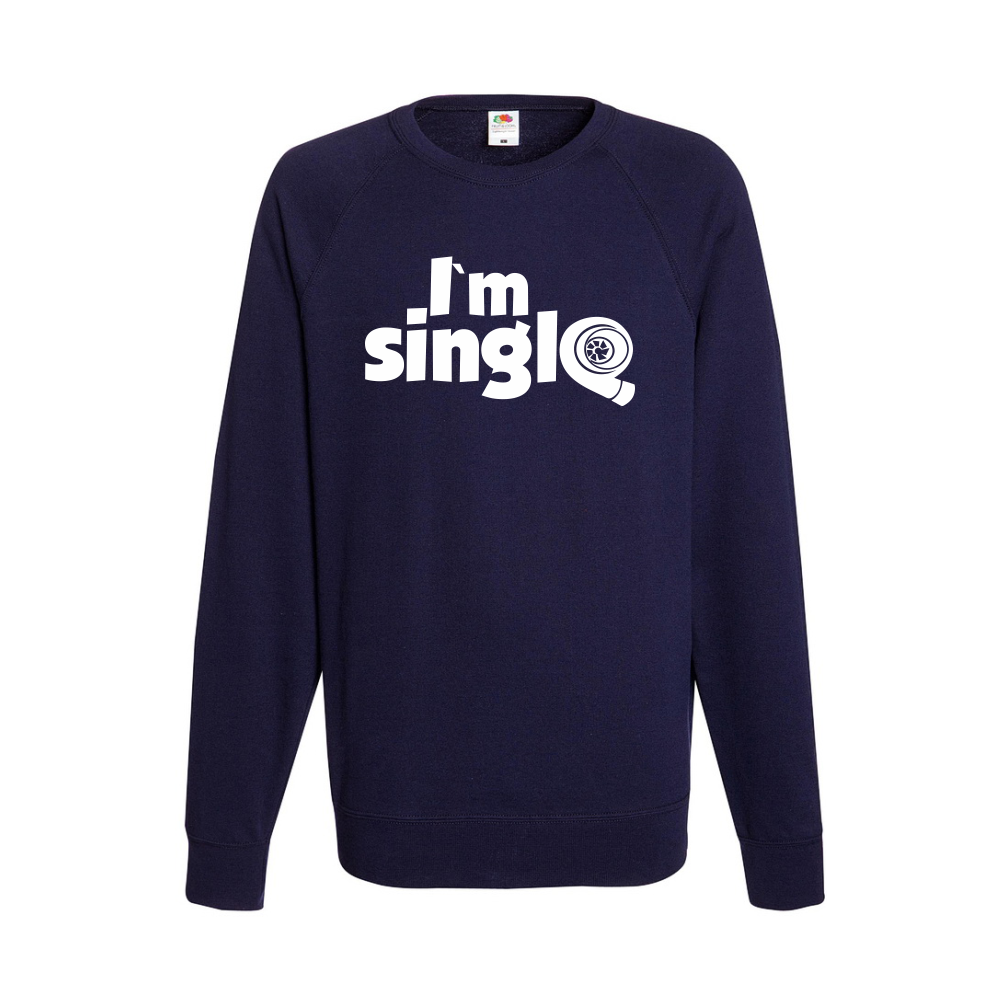 Мъжка тъмно-синя блуза Im single Мъжка тъмно-синя блуза I'm single