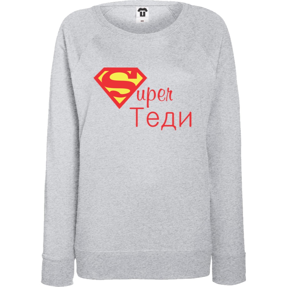 Дамска сива или тъмно-синя блуза Super Tedi