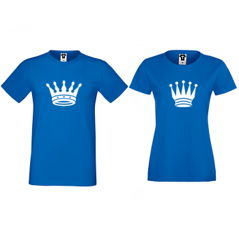 Тениски за двойки в синьо Big Crowns Тениски за двойки в синьо Big Crowns