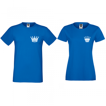 Тениски за двойки в синьо Pocket Crowns Тениски за двойки в синьо Pocket Crowns