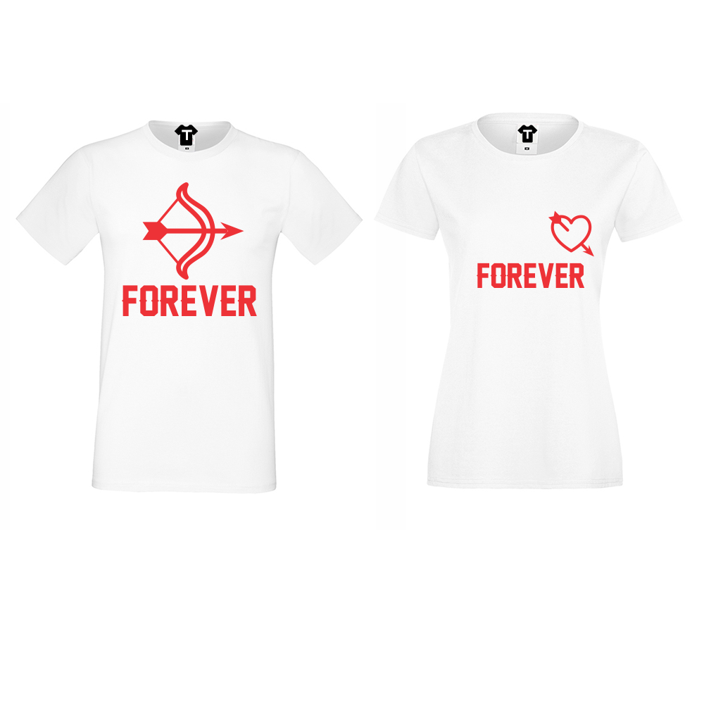 Бели Тениски за двойки Forever Arrows Бели Тениски за двойки Forever Arrows