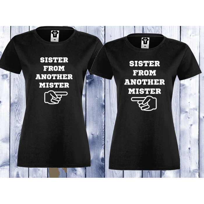 Комплект черни тениски SISTER FROM ANOTHER MISTER Комплект черни тениски SISTER FROM ANOTHER MISTER