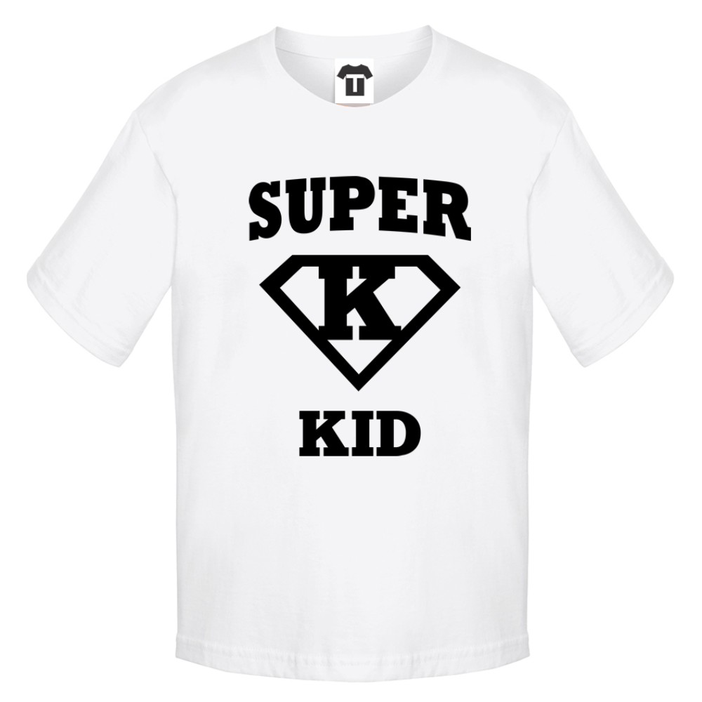 Детска бяла тениска Super Kid Детска бяла тениска Super Kid