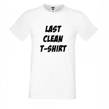 Мъжка бяла тениска Last Clean T-Shirt Мъжка бяла тениска Last Clean T-Shirt