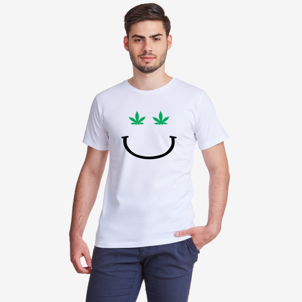 Мъжка бяла тениска Mary J Smile Мъжка бяла тениска Mary J Smile