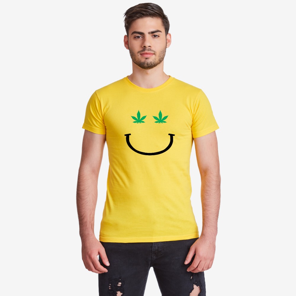 Мъжка жълта тениска Mary J Smile Мъжка жълта тениска Mary J Smile