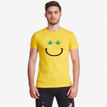 Мъжка жълта тениска Mary J Smile Мъжка жълта тениска Mary J Smile