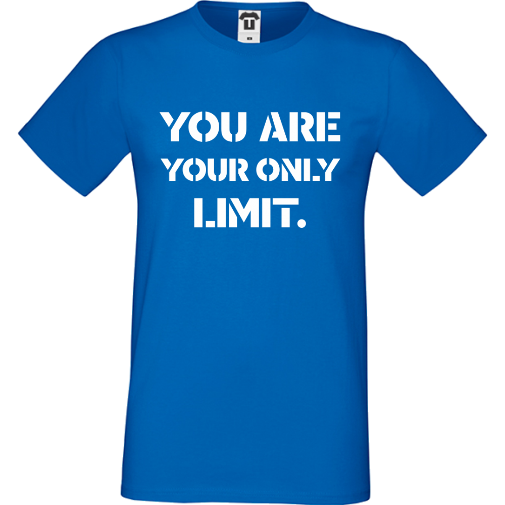 Мъжка синя тениска You are your Limit