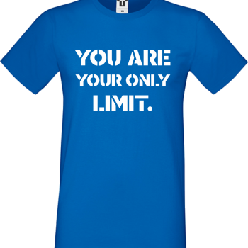 Мъжка синя тениска You are your Limit