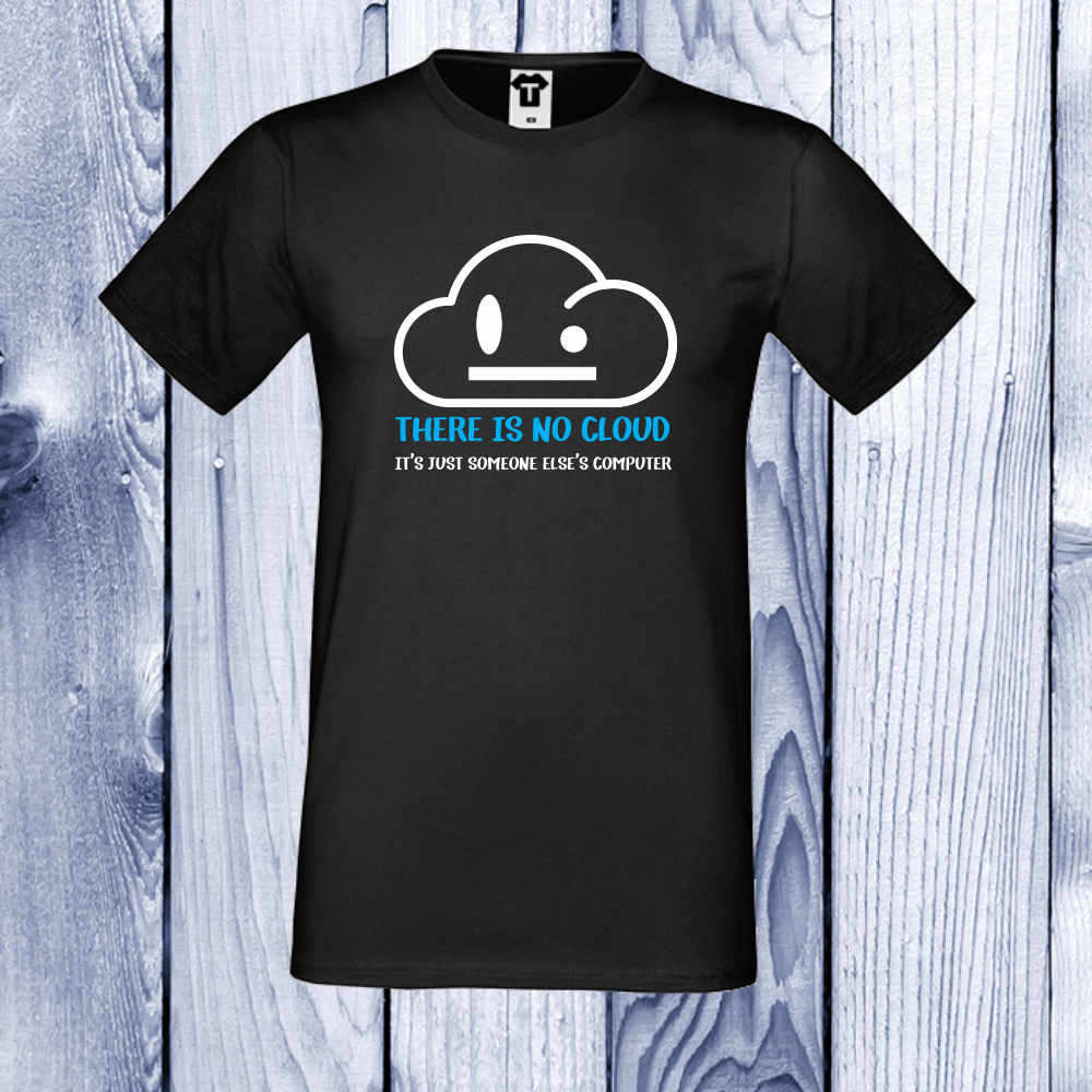 Мъжка тениска черна There is no cloud Мъжка тениска черна There is no cloud
