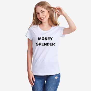 Дамска бяла тениска Money Spender Дамска бяла тениска Money Spender