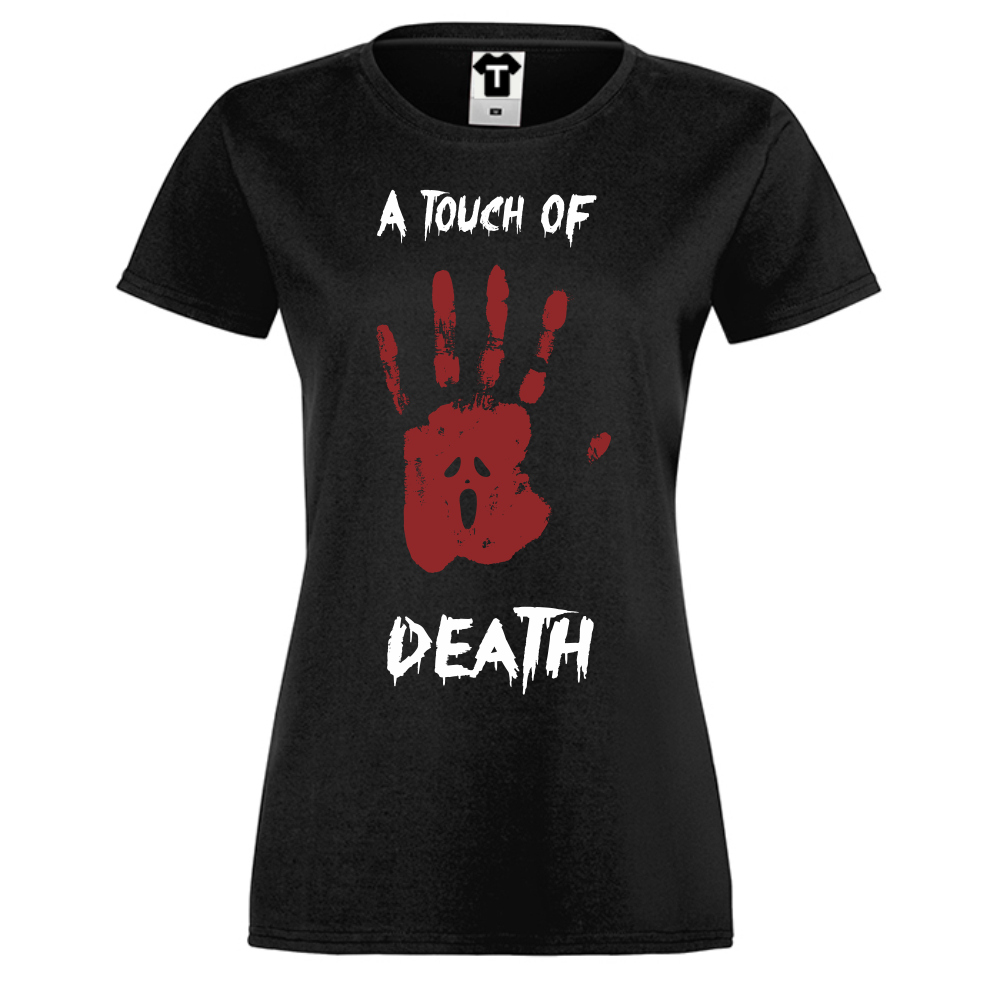 Дамска черна тениска A Touch of Death Дамска черна тениска A Touch of Death